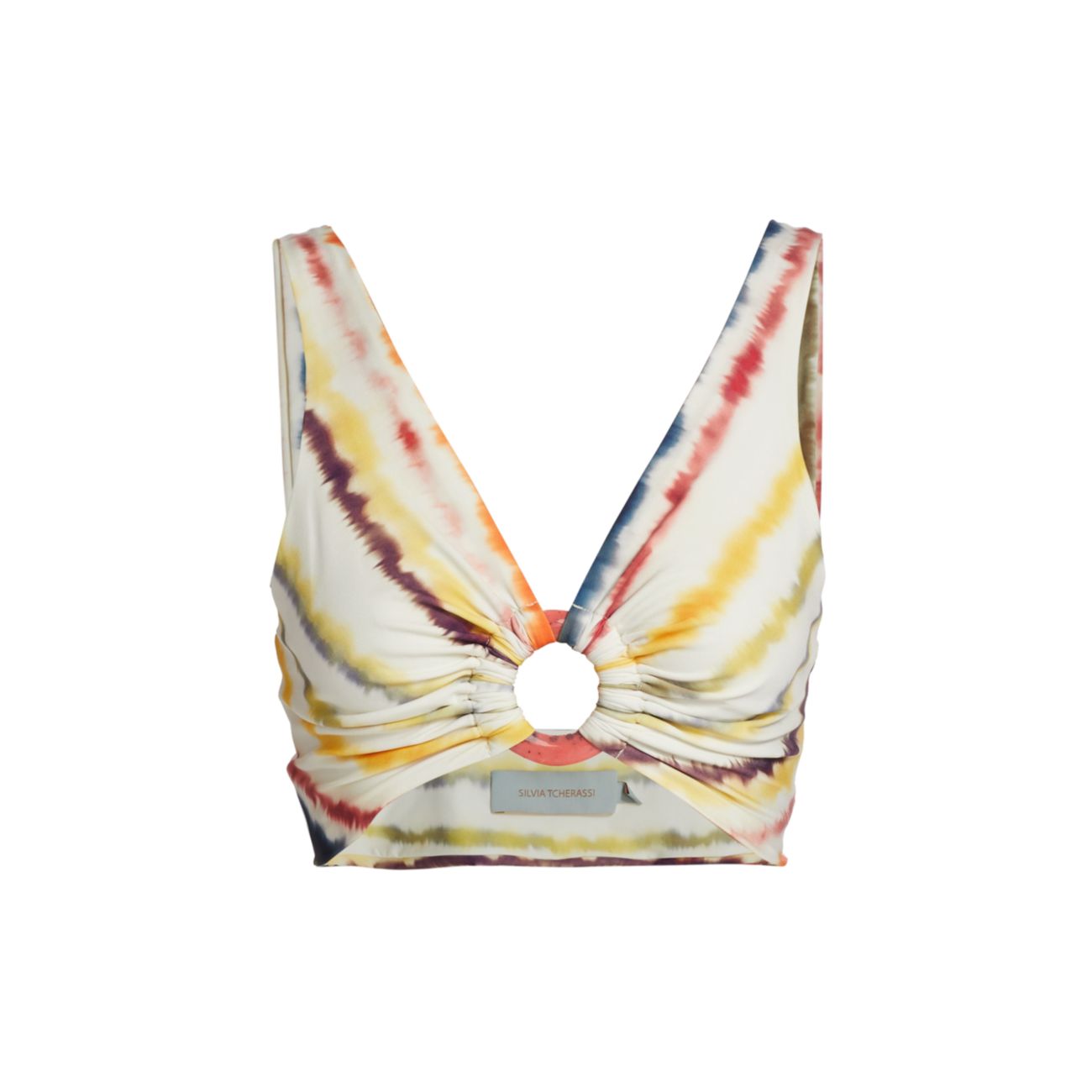 Keira Tie Dyed O Ring Bikini Top Silvia Tcherassi