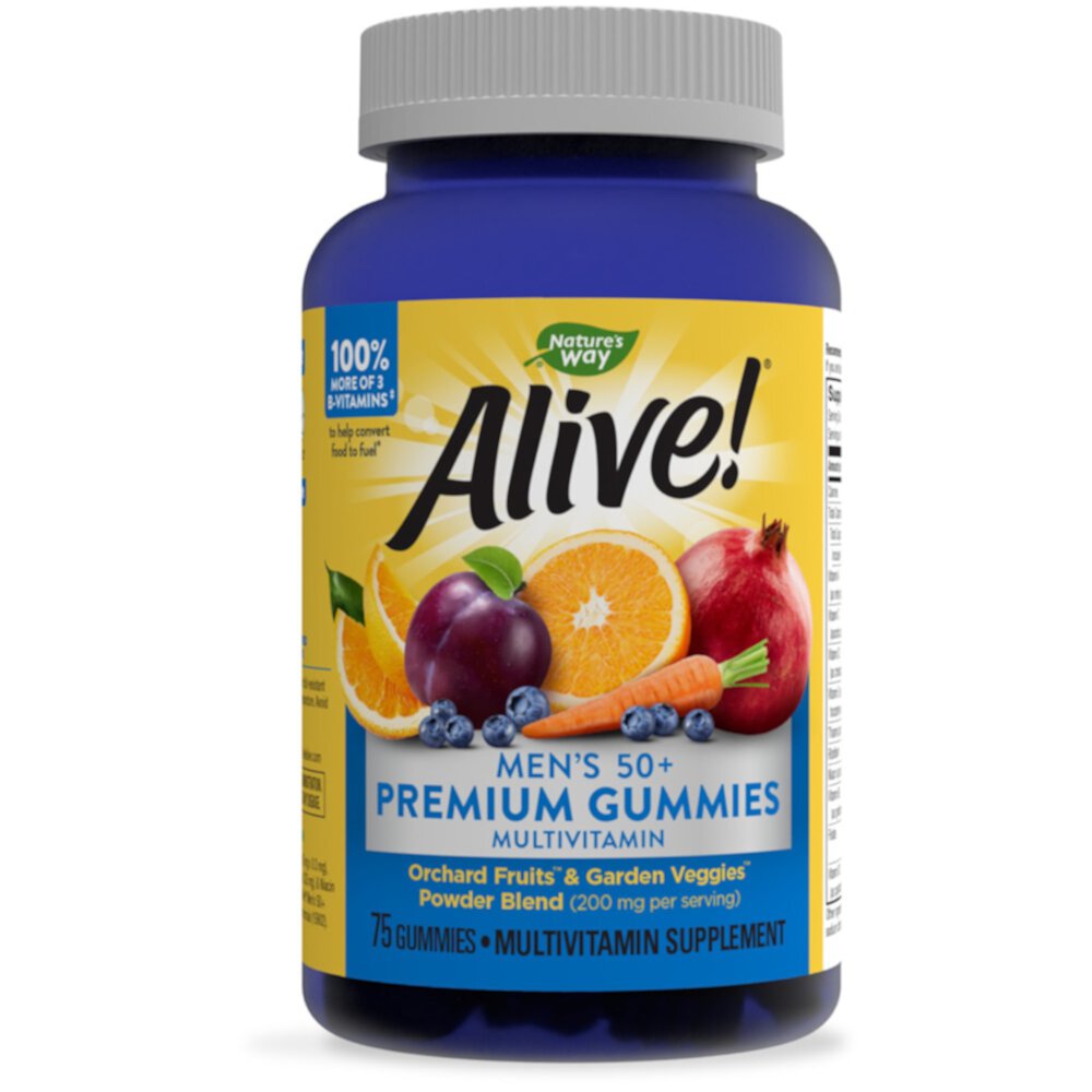 Заказать Мультивитамины Alive Mens 50 Premium Gummy Multivitamins