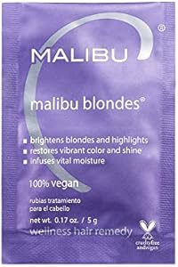 Malibu C Blondes Wellness Remedy - Removes Discoloration from Blonde Hair - Brightening Blonde Remedy for Moisturized, Vibrant Strands Malibu C