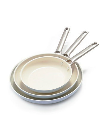 Набор керамических сковород с антипригарным покрытием Padova, состоящий из 3 предметов Greenpan