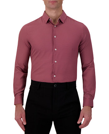 Мужская классическая рубашка узкого кроя с мини-мотивом C-LAB NYC