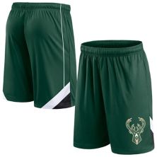 Men's Fanatics Branded Hunter Green Milwaukee Bucks Slice Shorts Fanatics
