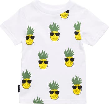 Pineapple Print Cotton T-Shirt Dot Australia
