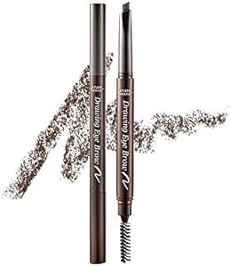 ETUDE Drawing Eye Brow 0.25g #1 Dark Brown 21AD | Long-Lasting Eyebrow Pencil for Soft Textured Natural Daily Look Eyebrow Makeup | K-beauty Etude