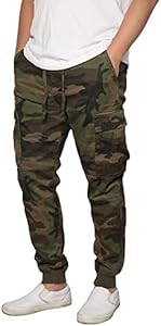 URBANJ Men's Stretch Twill Drop Crotch Jogger Pants S-5XL URBANJ