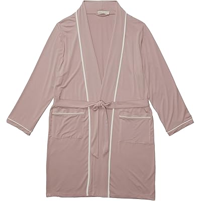 CozyChic® Malibu Collection Youth Soft Jersey Piped Robe (Little Kid/Big Kid) Barefoot Dreams Kids