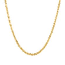 Gilded Silver 18k Gold Over Silver Crisscross Twist Chain Necklace Gilded Silver