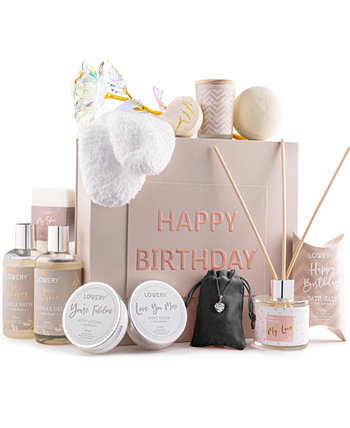 Подарочная корзина на день рождения, Подарочная коробка для спа-салона на день рождения, подарочный набор для ухода за телом, 20 шт. Lovery