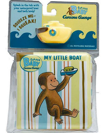 Любопытный малыш - Моя маленькая книжка для ванны и игрушечная лодка от Х. А. Рей Barnes & Noble