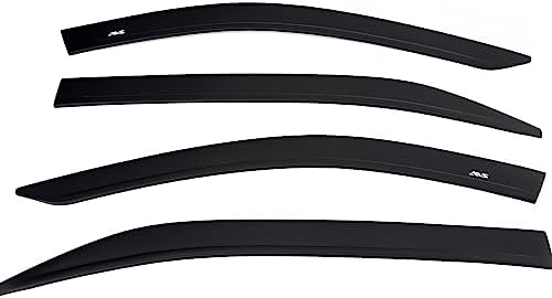 Auto Ventshade [AVS in-Channel Ventvisor/Window Deflectors | Fits 2014-2018 Silverado & Sierra 1500 Crew, 2015-2019 Silverado & Sierra 2500HD-3500HD Crew, 4 pcs. | Smoke - 194536 Auto Ventshade