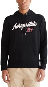 AEROPOSTALE Men's Aero Logo Popover Hoodie-Script Aeropostale