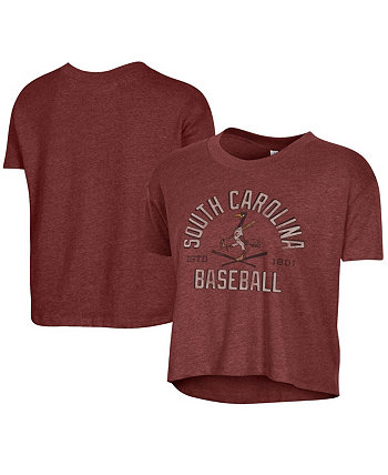 Женская укороченная футболка Garnet South Carolina Gamecocks Baseball Headliner Alternative