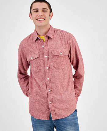 Men's Grindle Regular-Fit Button-Down Flannel Shirt, Created for Macy's Sun & Stone