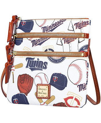 Женская сумка через плечо Minnesota Twins Game Day с тройной молнией Dooney & Bourke