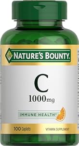 Nature's Bounty Vitamin C 1000mg, Immune Support Supplement, Powerful Antioxidant, 1 Pack, 100 Caplets Nature's Bounty