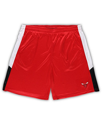 Men's Branded Red Chicago Bulls Big and Tall Champion Rush Practice Shorts Fanatics