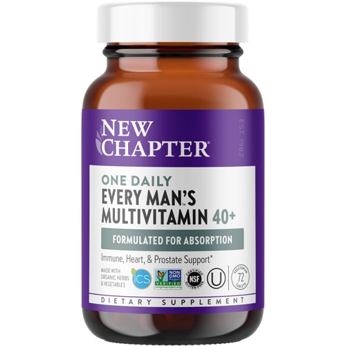 Мультивитамин для Мужчин 40+ - 72 вегетарианские таблетки - New Chapter New Chapter