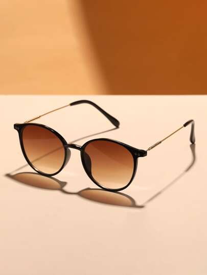 Солнцезащитные очки с линзами омбре SHEIN