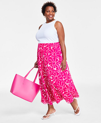 Plus Size Chiffon Maxi Skirt, Created for Macy's I.N.C. International Concepts