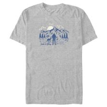 Big & Tall Take It Ease Forest Walk Graphic Tee Unbranded