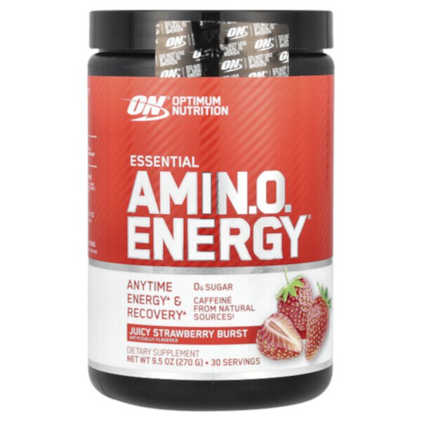 Essential Amino.O. Energy, Взрыв Ягодной Свежести - 270 г - Optimum Nutrition Optimum Nutrition