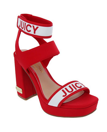 Женские босоножки на платформе с блестками на каблуке Juicy Couture