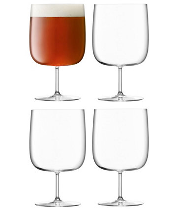 Borough Craft Beer Glass 21 oz Clear x 4 LSA International