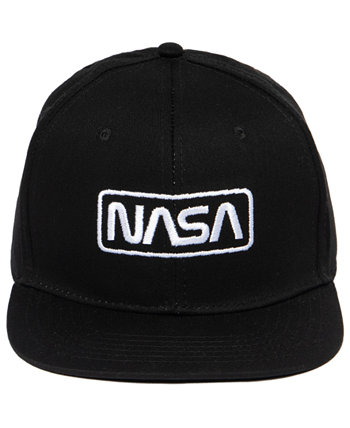Мужская бейсбольная регулируемая кепка с плоским козырьком NASA