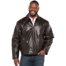 Винтажная кожаная куртка из кожи напа с разрезом Big & Tall Vintage Leather