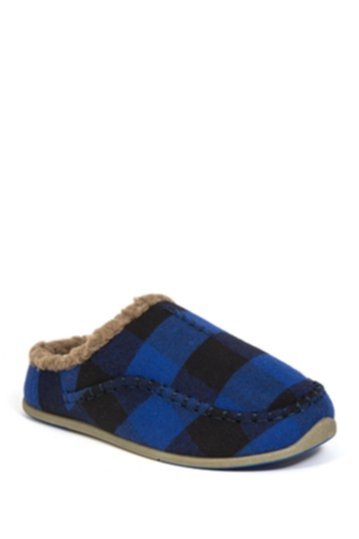 Slipperooz Lil 'Nordic Тапочки в клетку с подкладкой из искусственной овчины (для маленьких и больших детей) Deer Stags
