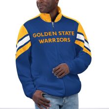 Men's G-III Sports by Carl Banks Royal Golden State Warriors Game Ball Full-Zip Track Jacket G-III Sports by Carl Banks
