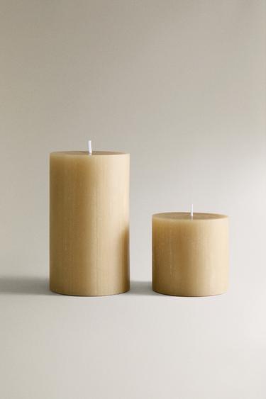 DECORATIVE CYLINDRICAL CANDLE Zara Home