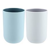 2Pcs Bathroom Cups Toothbrush Cup Bathroom Toothbrush Cup 350ml Unique Bargains