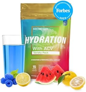 Essential Elements Hydration Packets (Пакеты ) - Variety Pack - Sugar Free Electrolytes Powder (Порошок) Packets - 15 Stick Packs of Electrolytes Powder No Sugar - Hydration Drink - with ACV & Vitamin C Essential Elements