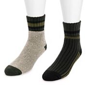 Men's MUK LUKS 2-Pack Heat Retainer Camp Crew Socks Muk Luks