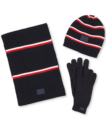 Мужская шапка, шарф и перчатки Global Stripe Tommy Hilfiger