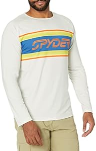 Spyder Men's Pump Long Sleeve Crew Neck Light Weight Tee Spyder