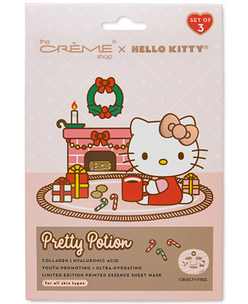 x Hello Kitty Pretty Potion Тканевая маска с принтом Essence Sheet Mask, 3-Pk. The Creme Shop