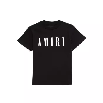 Маленький детский &amp; Детская футболка с логотипом Core Amiri