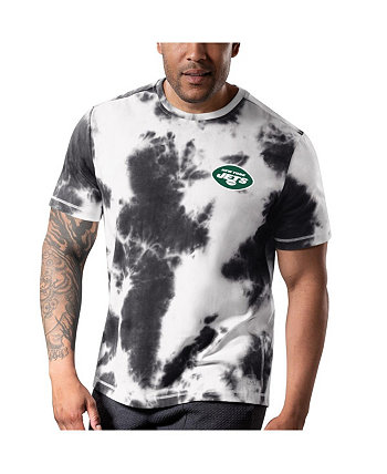 Мужская черная футболка New York Jets Freestyle Tie Dye MSX by Michael Strahan