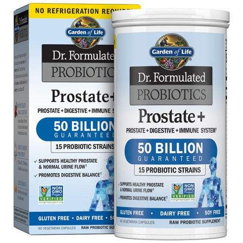 Dr. Formulated Probiotics Prostate plus -- 50 billion - 60 Vegetarian Capsules (Вегетарианские капсулы) Garden of Life