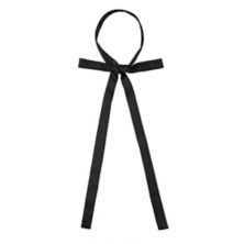 Women's Long Self Tied Bowtie Solid Color Adjustable Neck Elegant Bow Tie ALLEGRA K