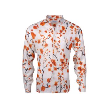 Рубашка на пуговицах с принтом Cherry Blossom Giuseppe Annunziata