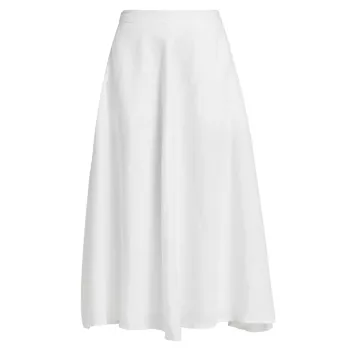 Maia Linen Midi-Skirt REFORMATION