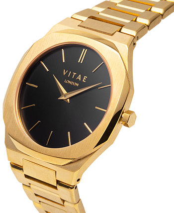 Мужские часы Ada с браслетом из нержавеющей стали золотистого цвета 42 мм Vitae London