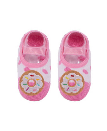 Носки для малышей и маленьких девочек с аппликацией пончика NWALKS