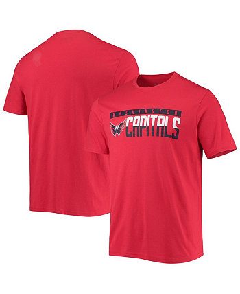 Мужская футболка Red Washington Capitals Richmond с надписью Wordmark LevelWear