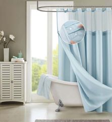 Dainty Home Complete Shower Curtain With Detachable Liner Dainty Home