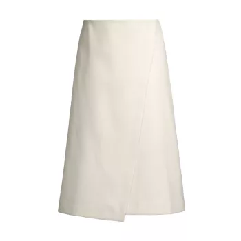 Асимметричная юбка миди Alba из веганской кожи Modern Citizen