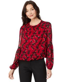 Блузка с абстрактным цветочным узором Tommy Hilfiger